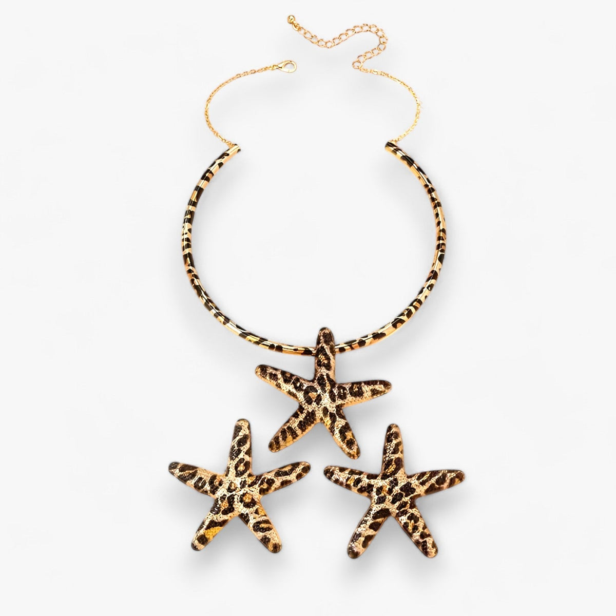 Starfish Pendant Necklace and Earring Set