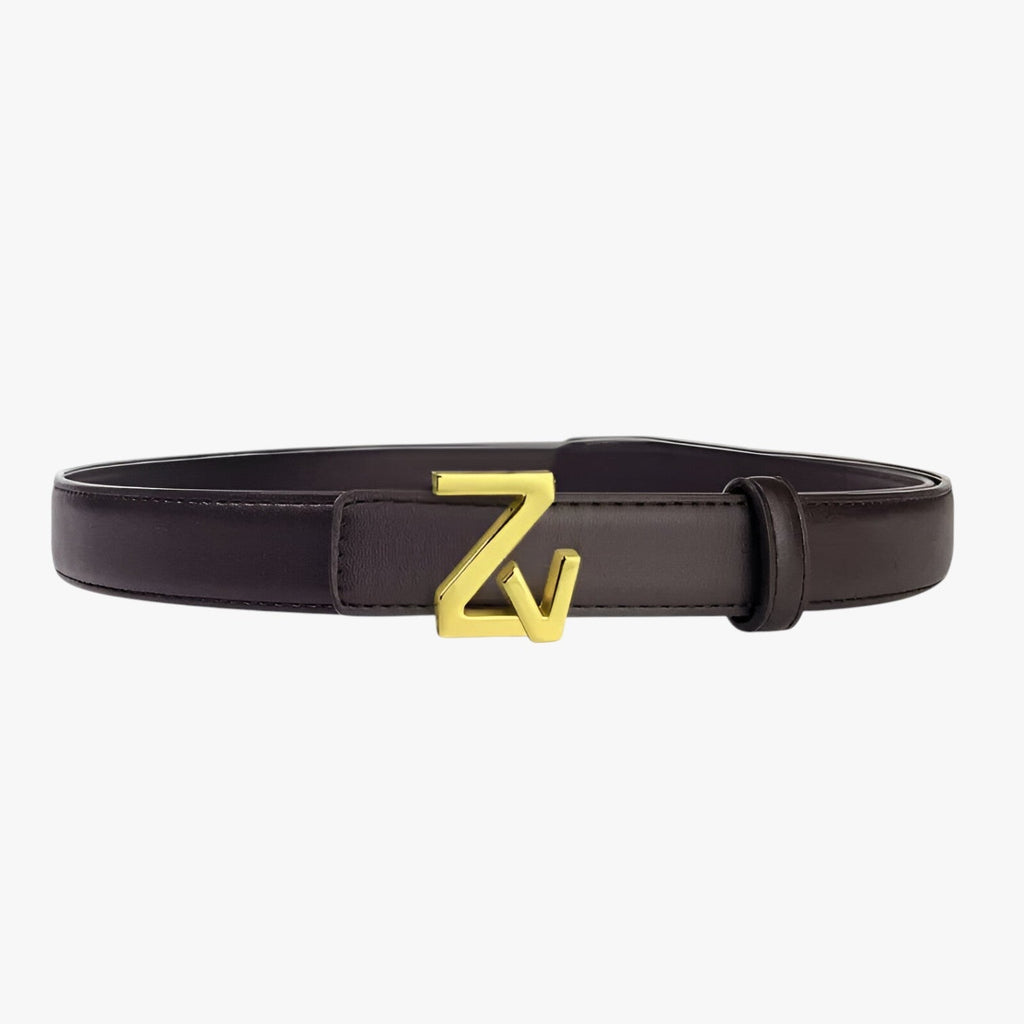 Adjustable Waist Belt with Refined Statement Buckle