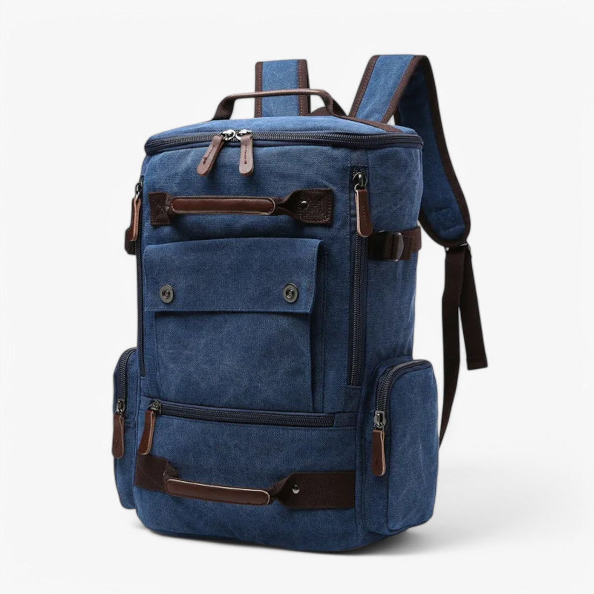 Vintage Canvas Backpack with Laptop Compartment