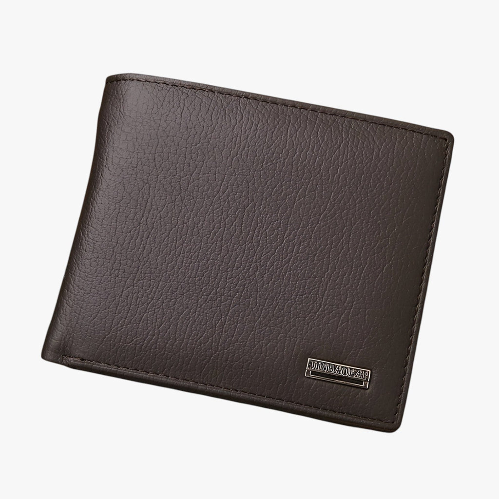 Cartera retro de piel sintética con compartimentos para tarjetas y monedas