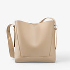 Soft Faux Leather Shoulder Bag with Spacious Main Compartment