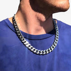 Thick Stainless Steel Cuban Chain Necklace for Men