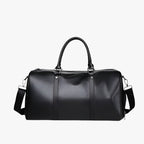 Faux Leather Travel Bag with Adjustable Shoulder Strap