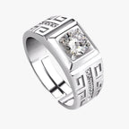 Statement Ring with Sparkling Crystals and Open Design