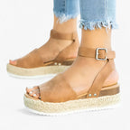 Sandalias minimalistas sin cierres con tira ajustable