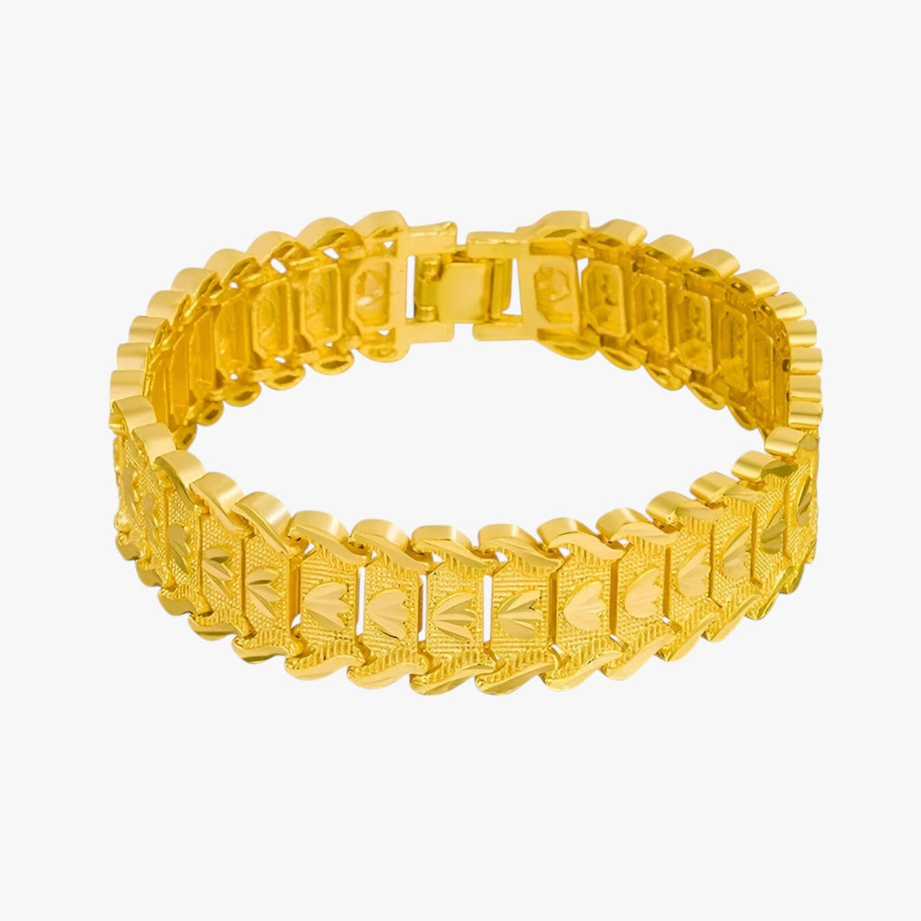 Stainless Steel Bracelet with a Gold-Tone Finish