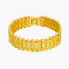 Stainless Steel Bracelet with a Gold-Tone Finish
