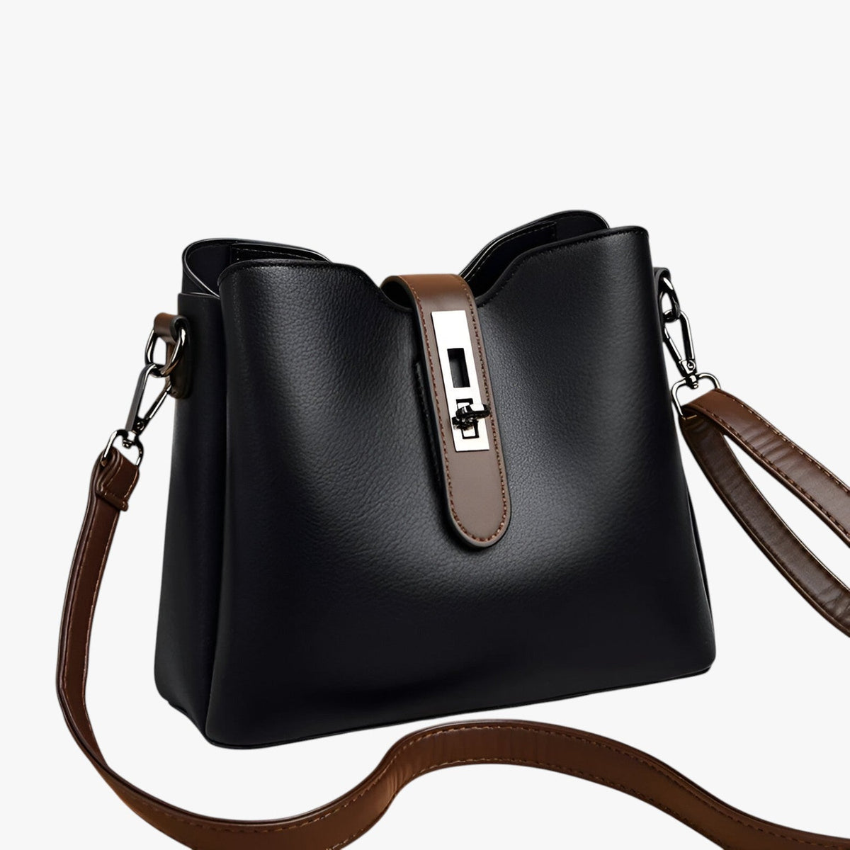 Leather shoulder bag for everyday wear and errands