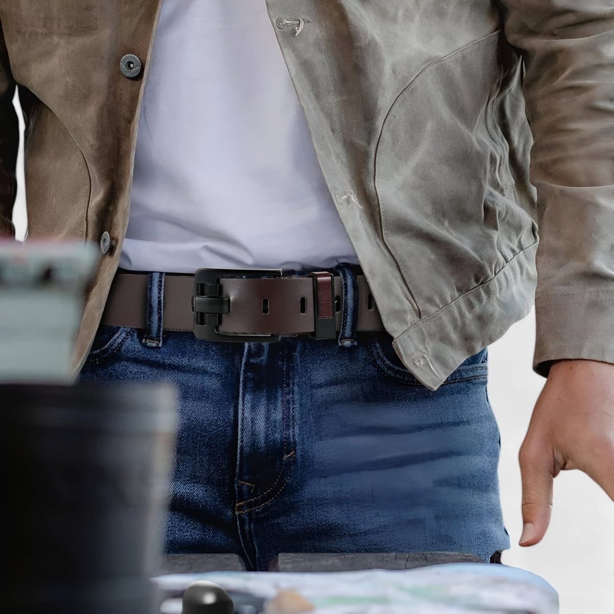 Classic Belt with Minimalist Pin Buckle