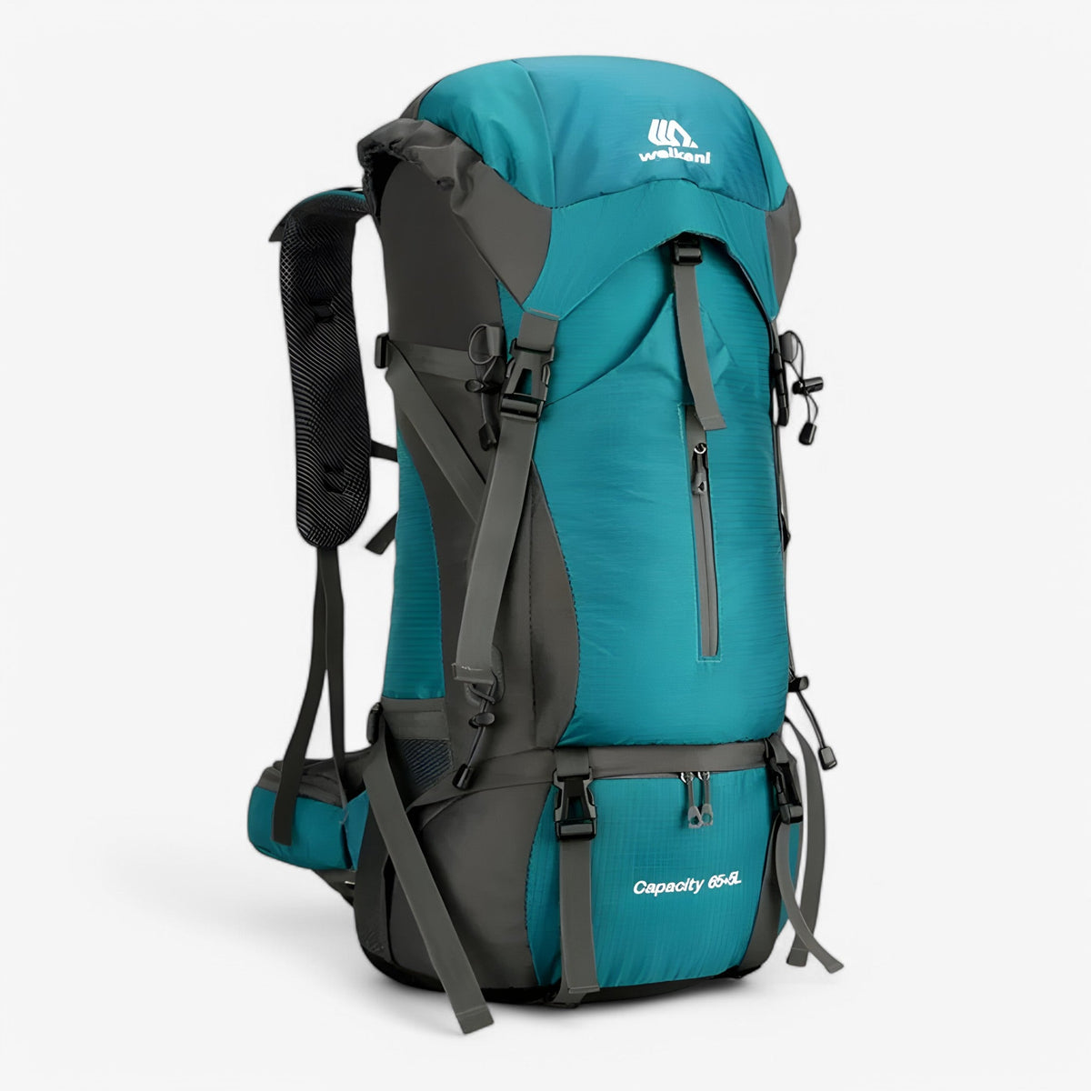 70L Nylon Hiking and Camping Backpack with Rain Cover