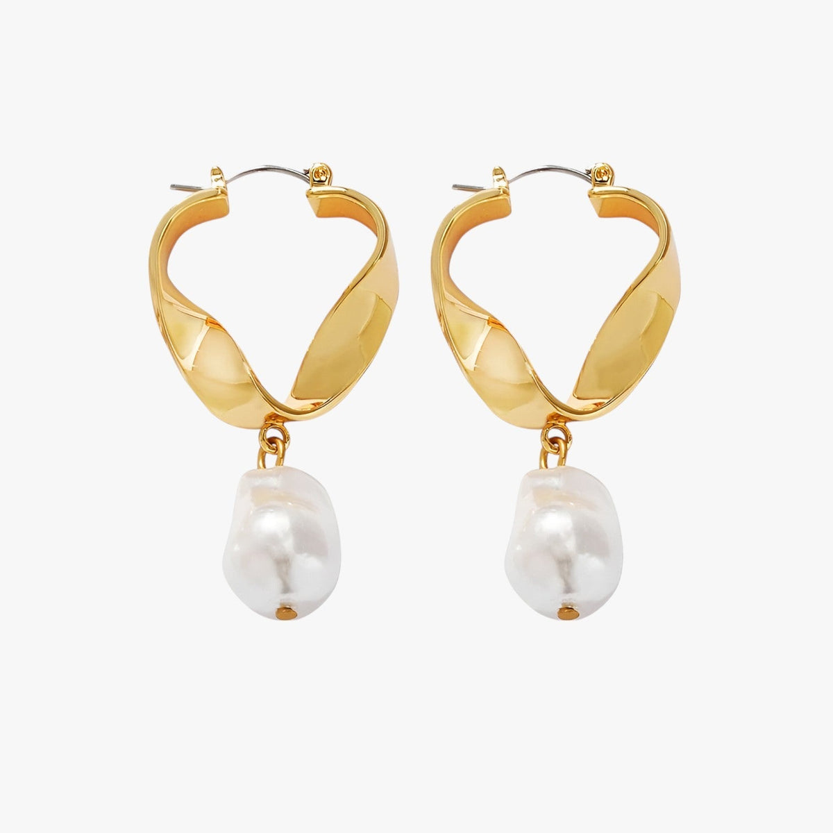 Sleek Silver-Tone Hollow Round Hoop Earrings