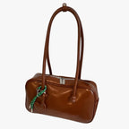 Vintageinspirerad strukturerad arbetsväska i tote-modell