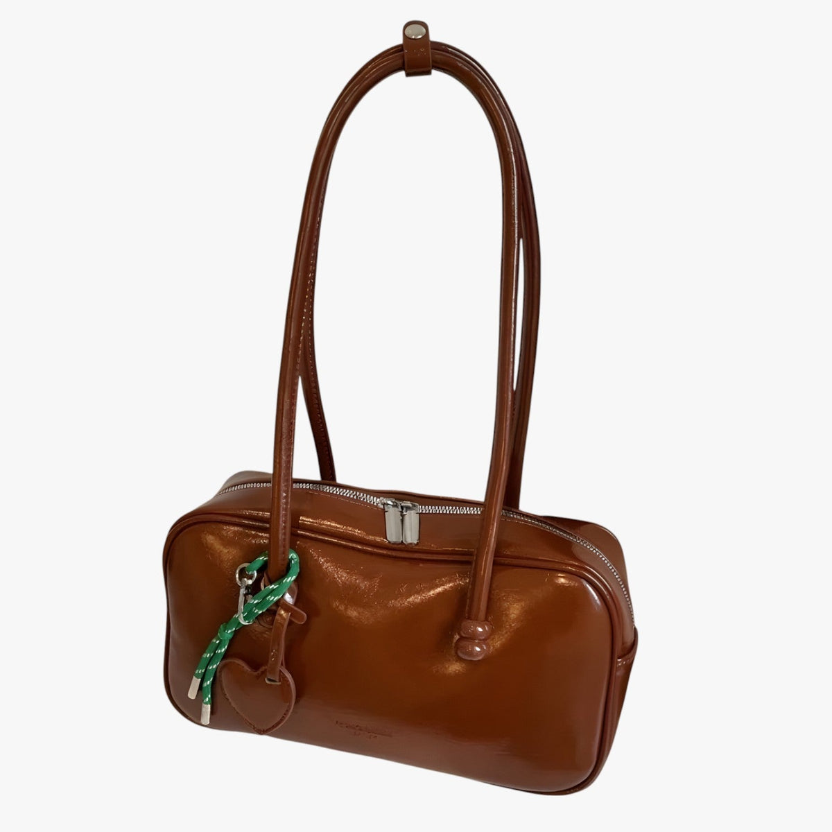 Vintageinspirerad strukturerad arbetsväska i tote-modell