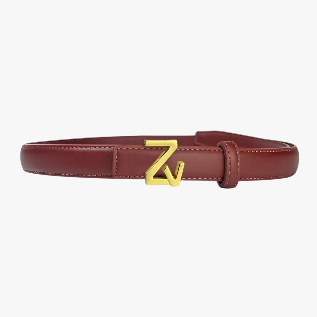 Adjustable Waist Belt with Refined Statement Buckle