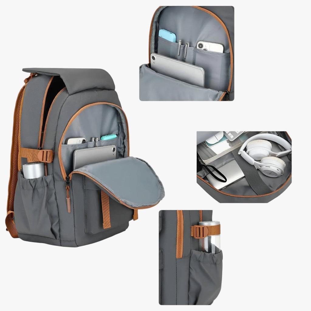 Water-Resistant Cosmetic Bag with Multiple Pockets