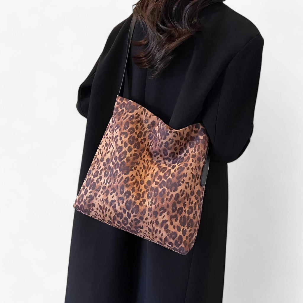 Bolso de hombro y bandolera con efecto ante