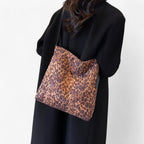 Bolso de hombro y bandolera con efecto ante