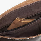 Bolso de hombro de estilo vintage con bolsillos estructurados