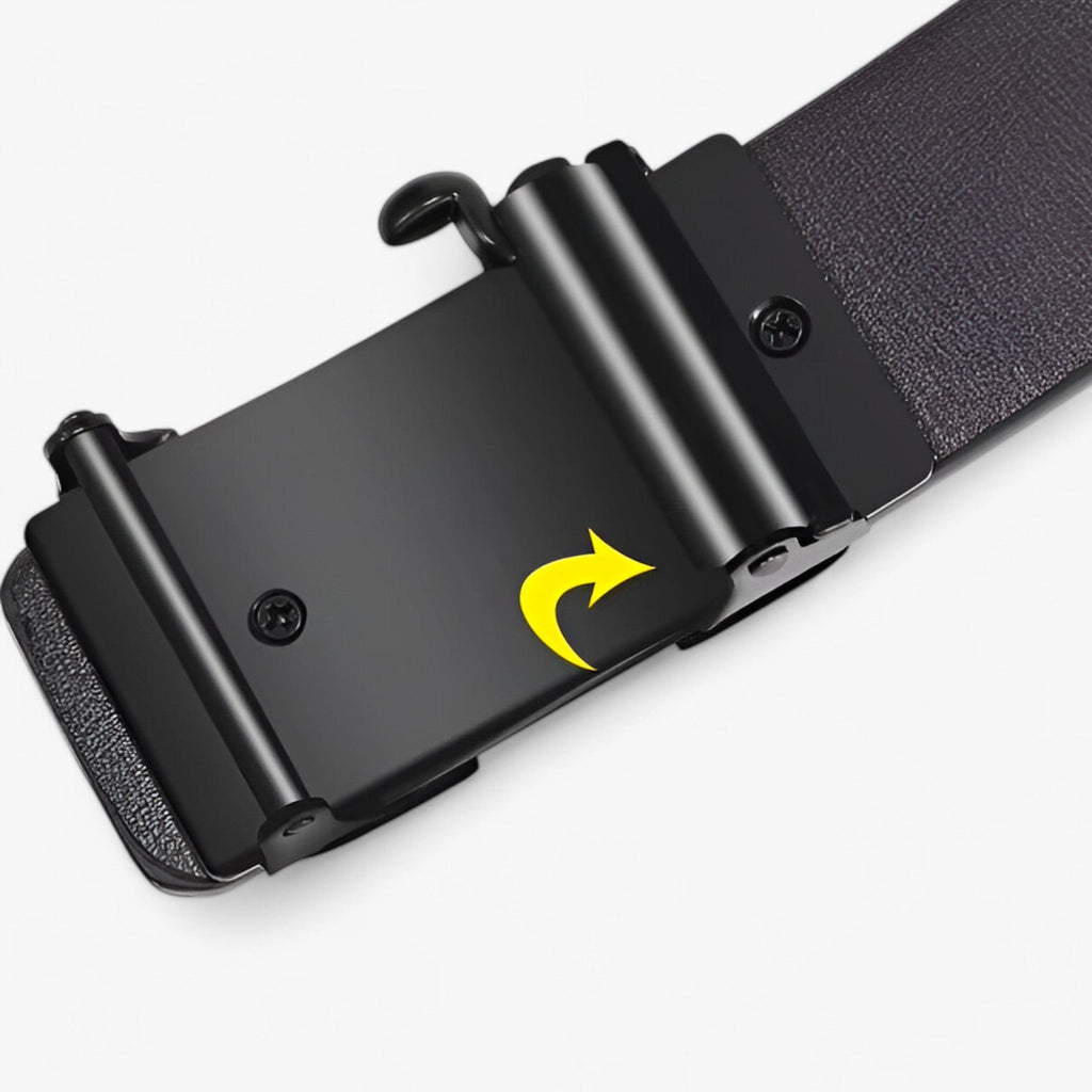 Men's Belt with Zinc Alloy Buckle Detail