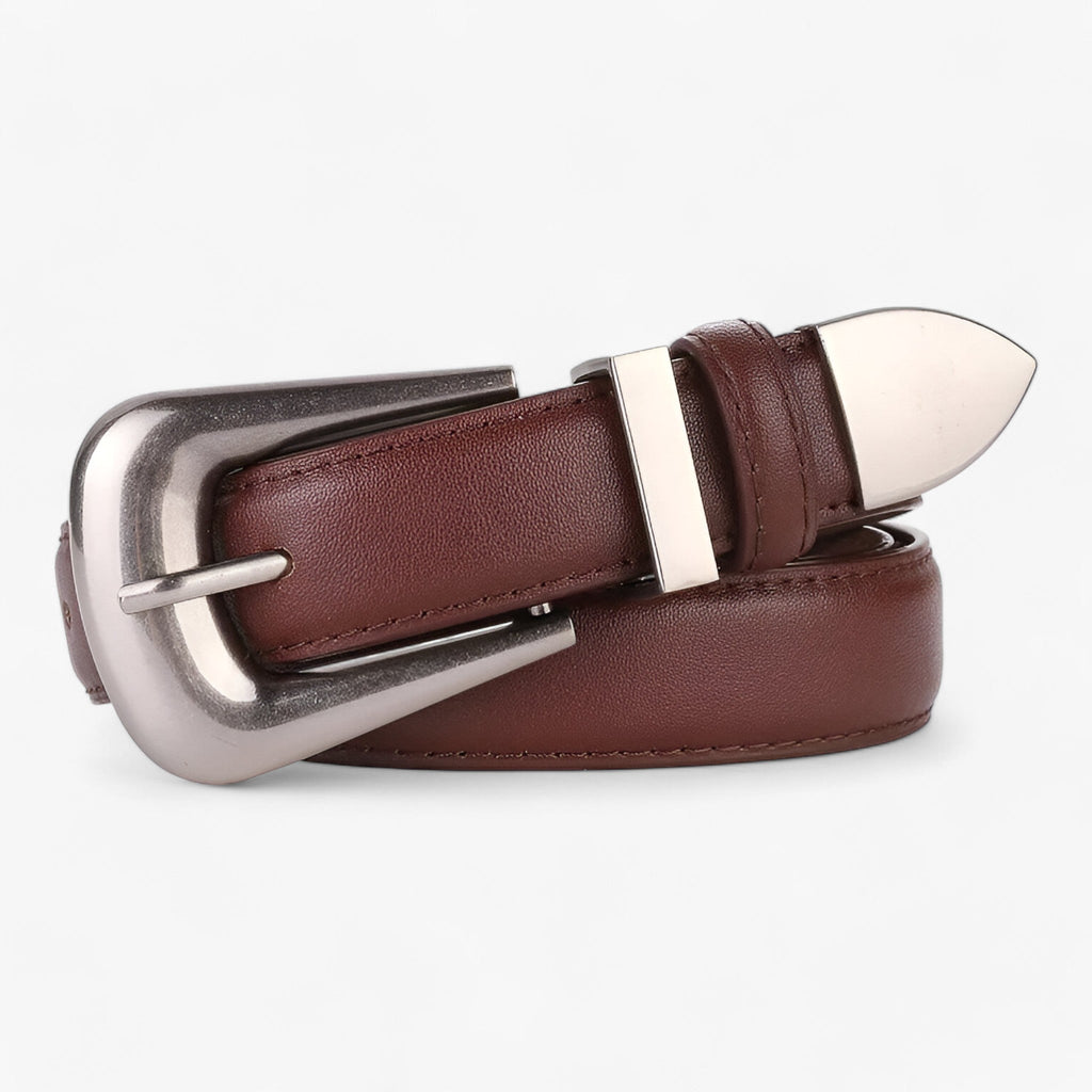 Faux Leather Buckle Belt for Casual and Formal Wear