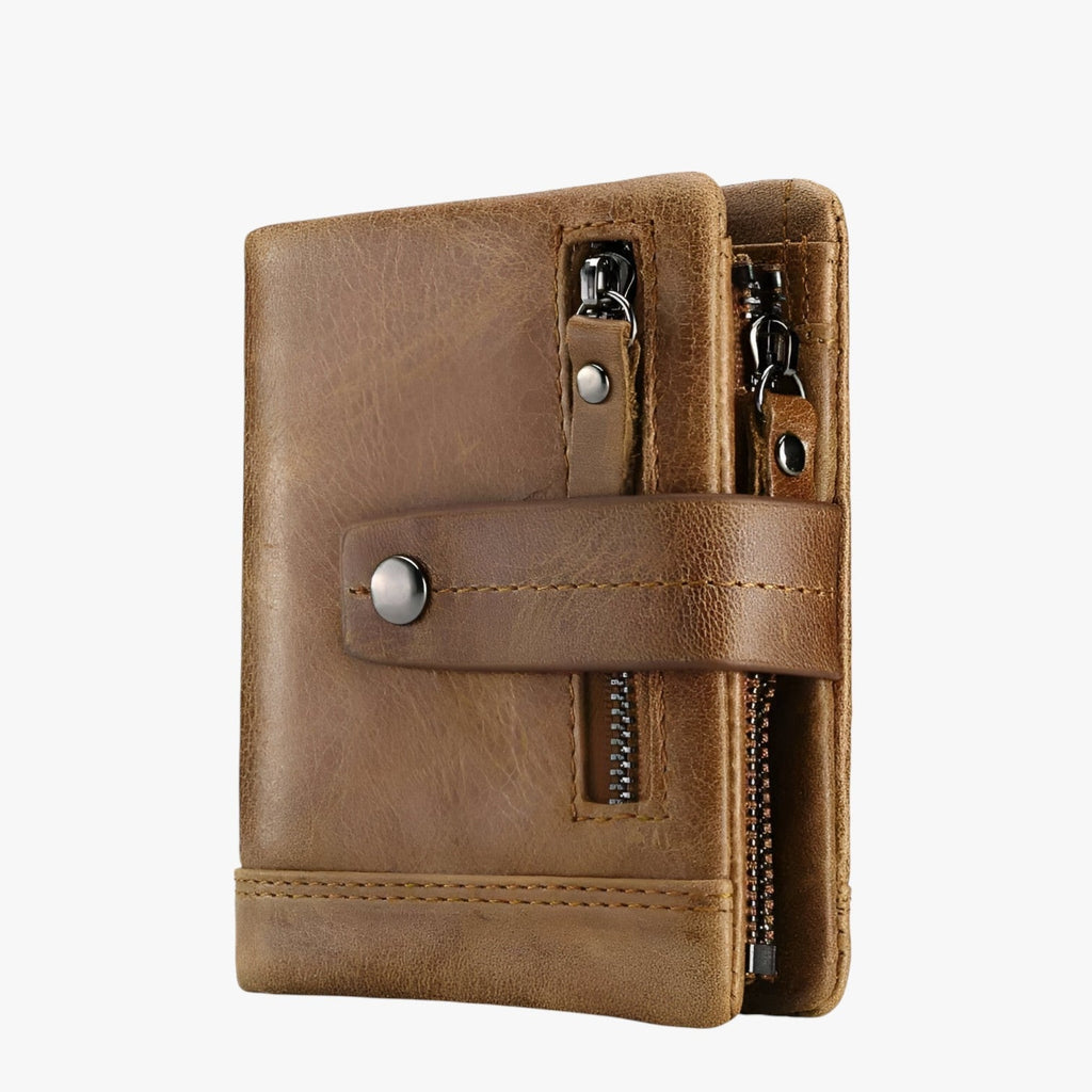 Faux Leather Wallet with Card Slots and Coin Purse