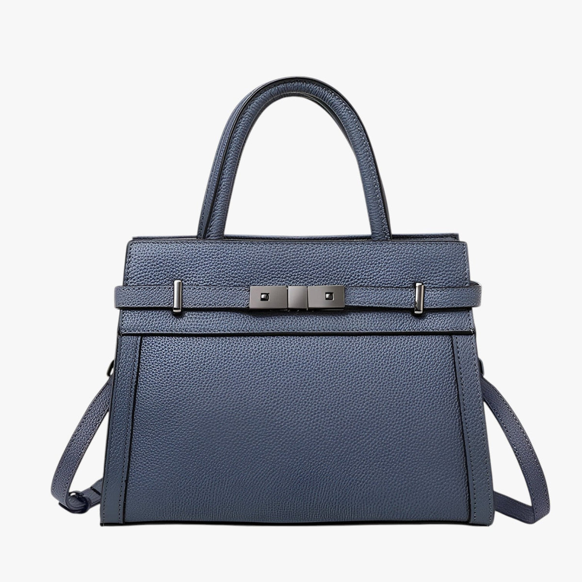 Structured Handbag with Soft Handles