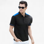 Colour-Block Polo Shirt with Relaxed Sporty Fit