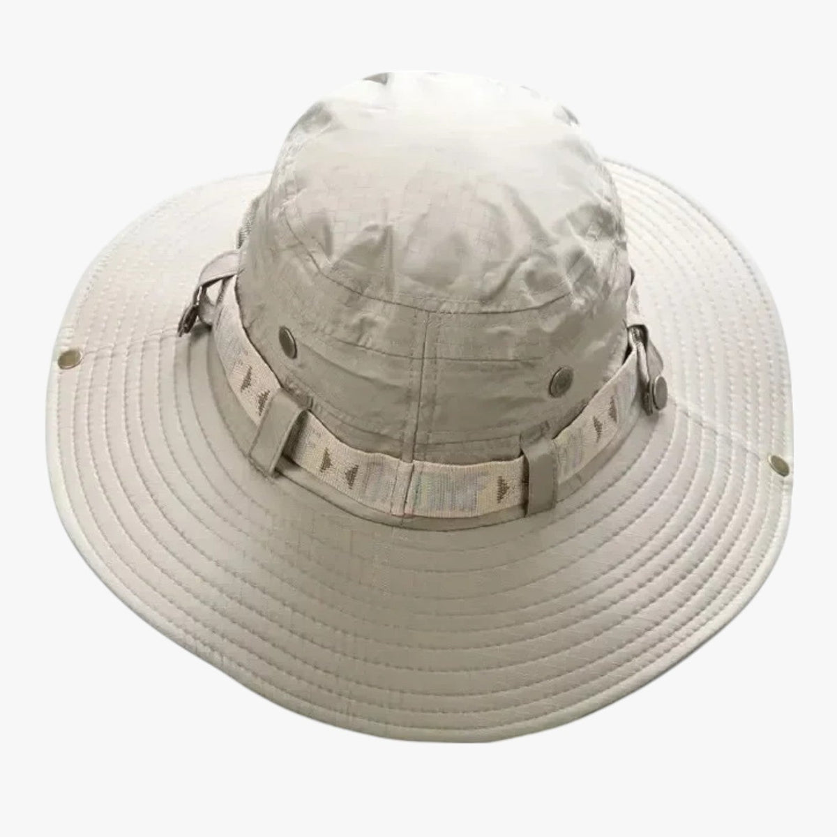 Sombrero de sol de ala ancha para hombre con paneles de malla transpirable