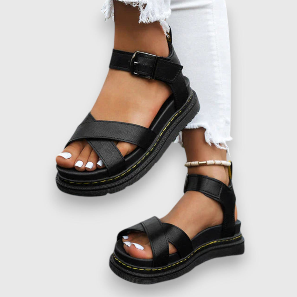 Buckle Sandals with Adjustable Fit
