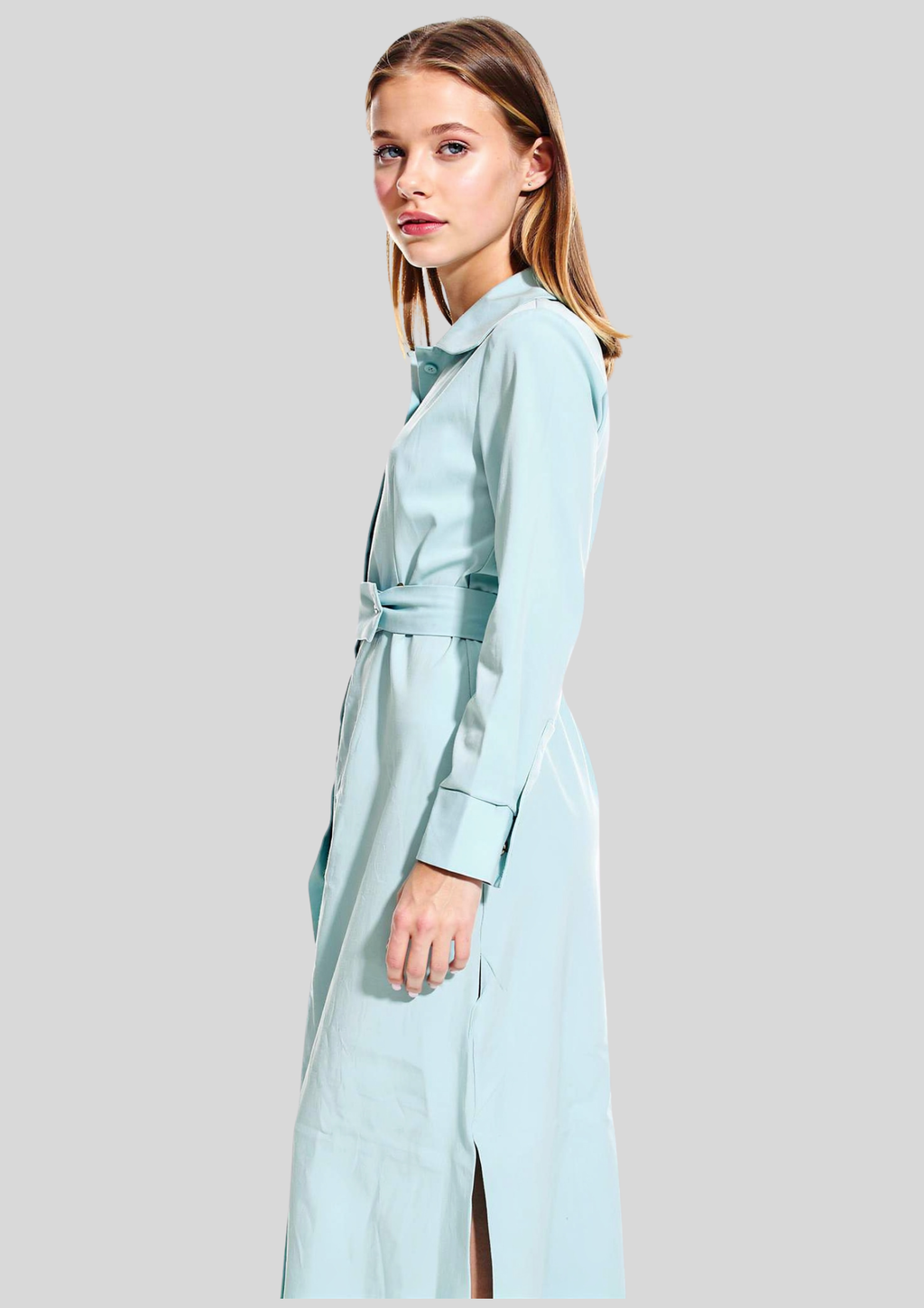 Linen Maxi Dress with V-Neckline for Summer