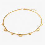 Crystal Pendant Necklace with a Radiant Charm Detail