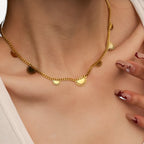 Crystal Pendant Necklace with a Radiant Charm Detail