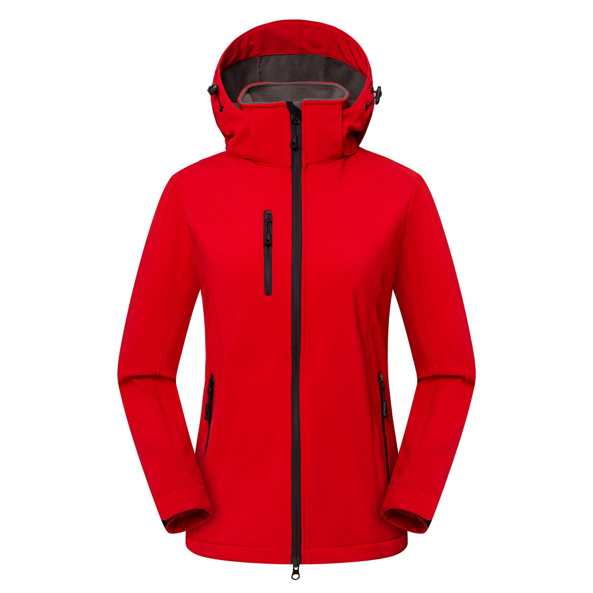 Softshell Jacket with Hood and Windproof Protection