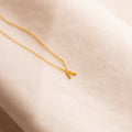 Dainty Initial Letter Necklace with Personalised Charm