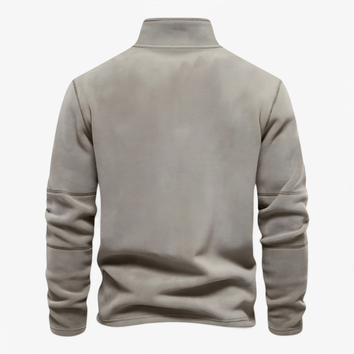 Half-Zip Sweater in Soft Cotton-Blend Knit