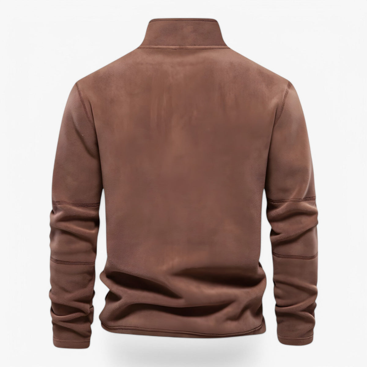 Half-Zip Sweater in Soft Cotton-Blend Knit