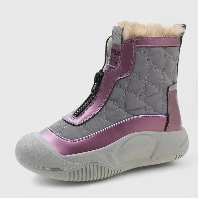 Water-Resistant Ankle Boots with Slip-Resistant Sole