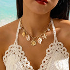 Faux Pearl Starfish Ocean Necklace in Two Styles with Beach Feel