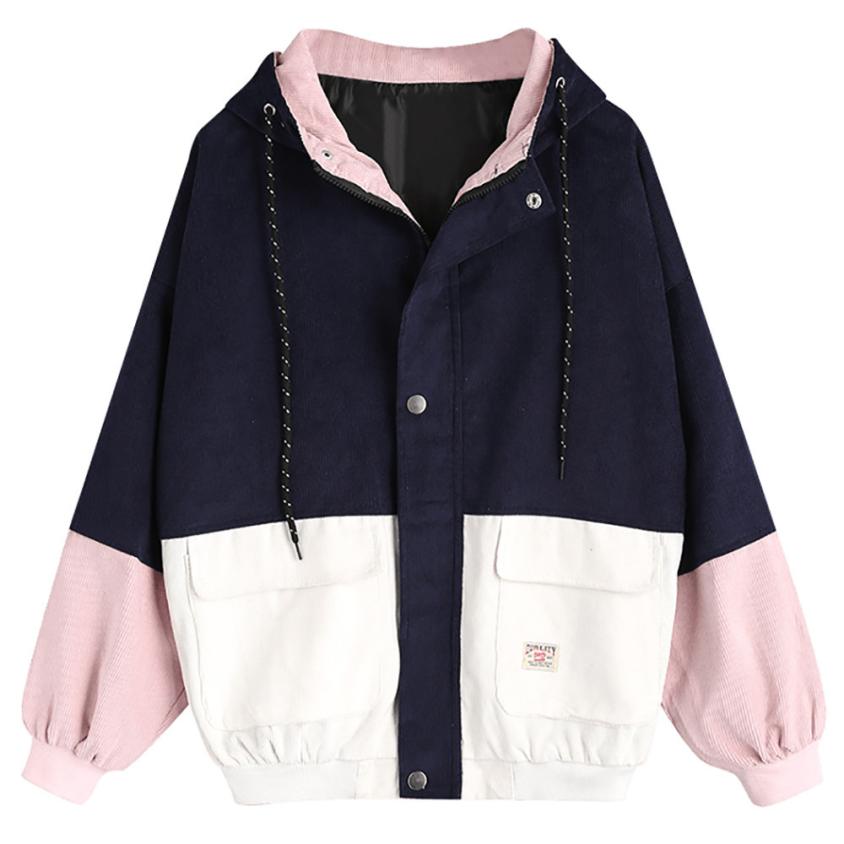 Blouson Jacket with Elastic Cuffs and Side Pockets