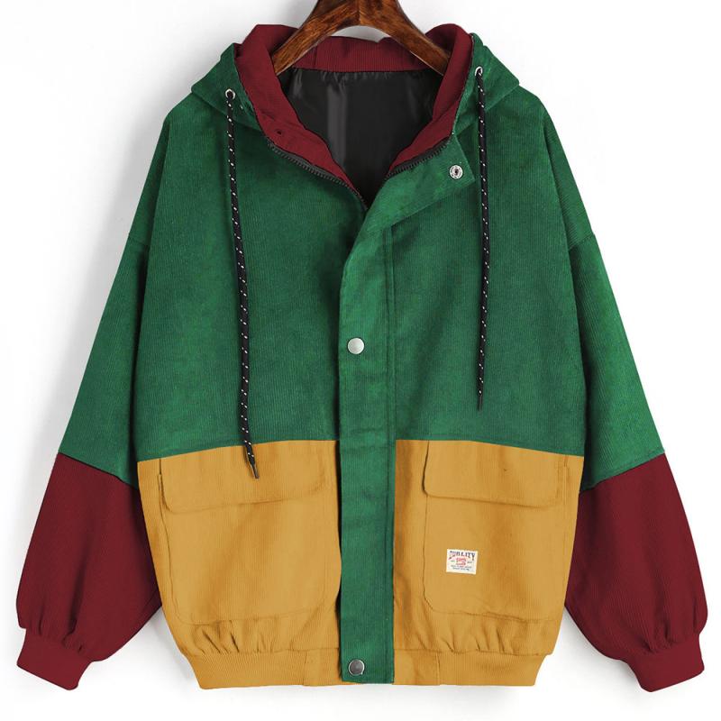 Blouson Jacket with Elastic Cuffs and Side Pockets