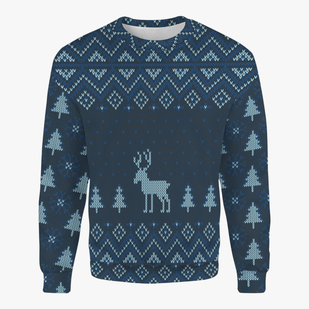 Sudadera de cuello redondo con estampado de copos de nieve para invierno