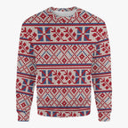 Sudadera de cuello redondo con estampado de copos de nieve para invierno