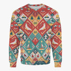 Sudadera de cuello redondo con estampado de copos de nieve para invierno