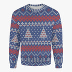 Sudadera de cuello redondo con estampado de copos de nieve para invierno
