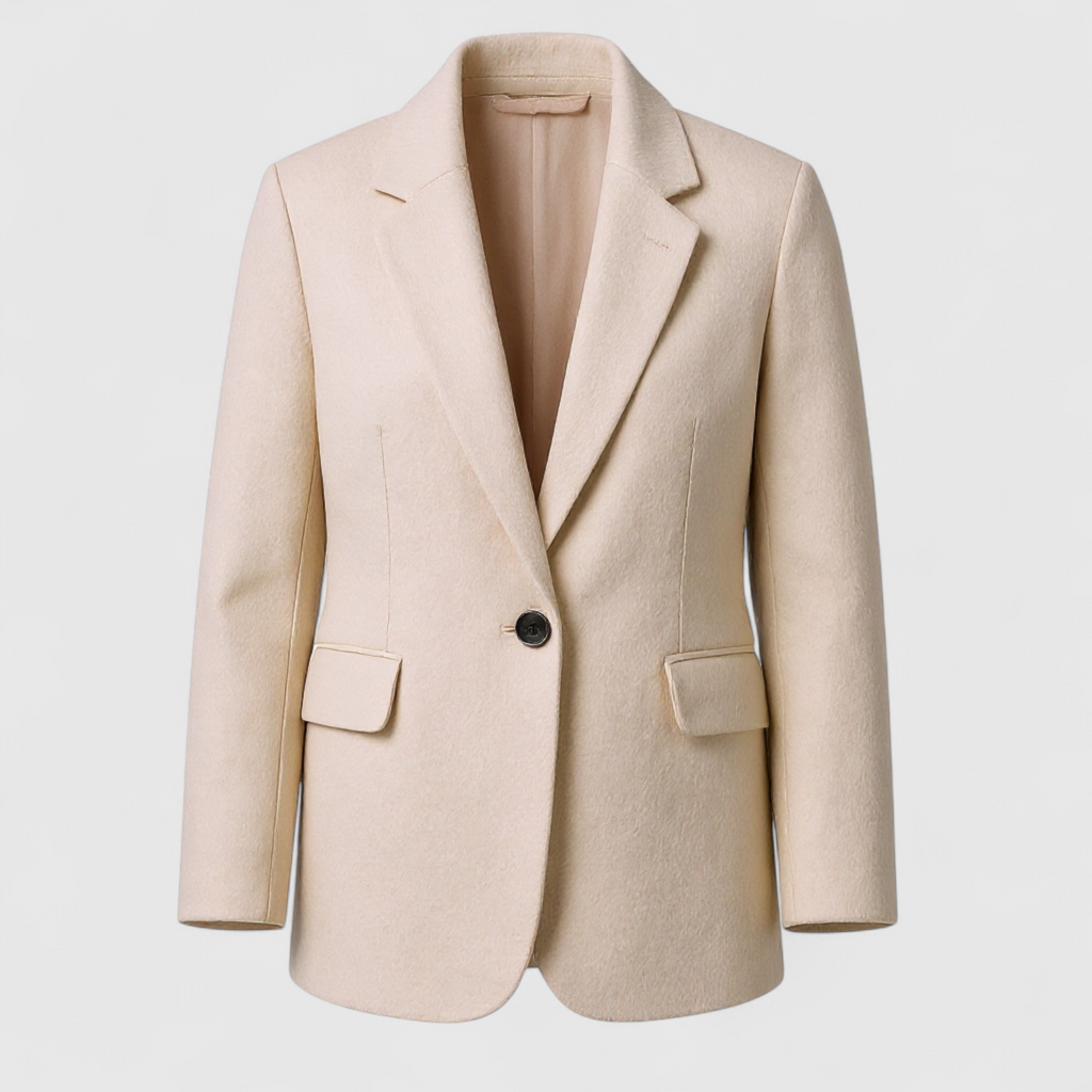 Chaqueta con solapas y cierre de botones para otoño e invierno