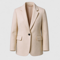 Chaqueta con solapas y cierre de botones para otoño e invierno