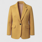 Chaqueta con solapas y cierre de botones para otoño e invierno