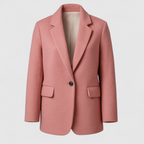 Chaqueta con solapas y cierre de botones para otoño e invierno