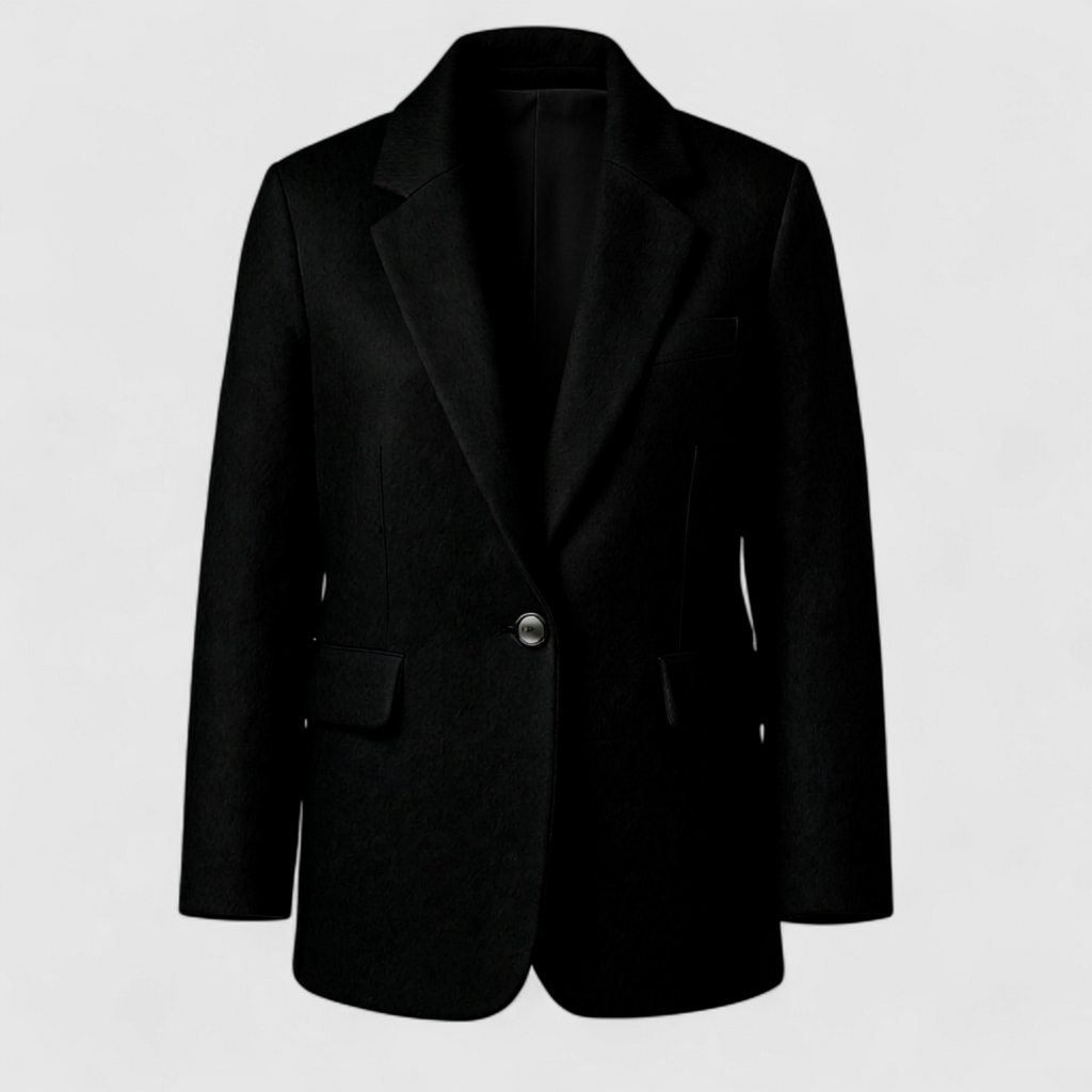 Chaqueta con solapas y cierre de botones para otoño e invierno
