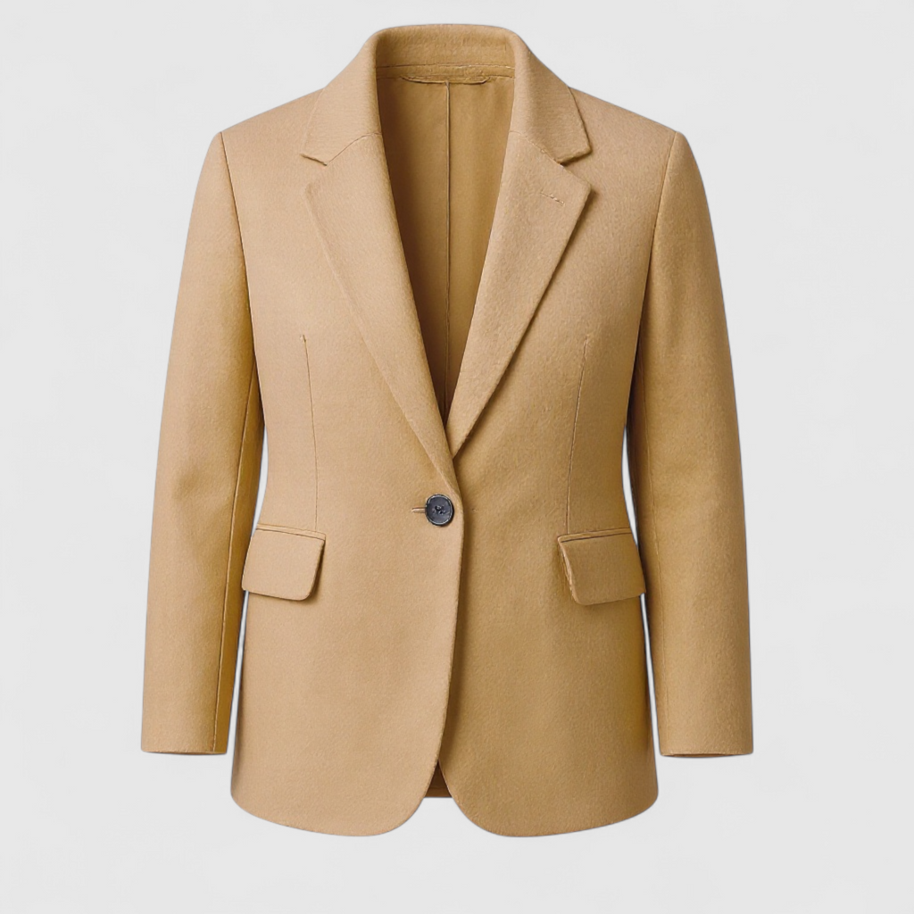Chaqueta con solapas y cierre de botones para otoño e invierno
